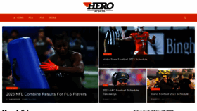 What Herosports.com website looked like in 2023 (1 year ago)