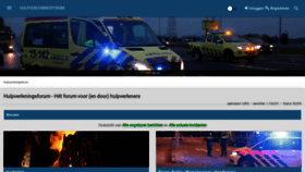 What Hulpverleningsforum.nl website looked like in 2023 (1 year ago)