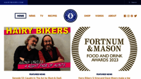 What Hairybikers.com website looked like in 2023 (1 year ago)