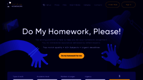 What Homework-writer.com website looked like in 2023 (1 year ago)
