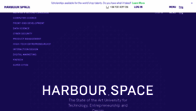 What Harbour.space website looked like in 2023 (1 year ago)