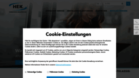 What Hek.de website looked like in 2023 (1 year ago)