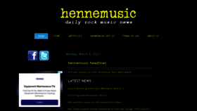 What Hennemusic.com website looked like in 2023 (1 year ago)