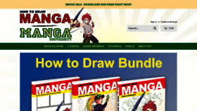 What Howtodrawmanga.com website looked like in 2023 (1 year ago)