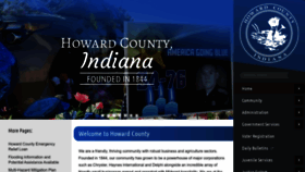 What Howardcountyin.gov website looked like in 2023 (1 year ago)