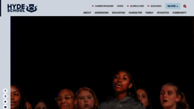 What Hyde.edu website looked like in 2023 (2 years ago)