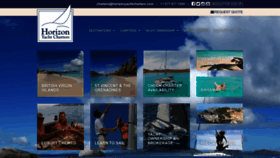 What Horizonyachtcharters.com website looked like in 2023 (1 year ago)