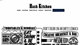What Hashkitchen.com website looked like in 2023 (1 year ago)