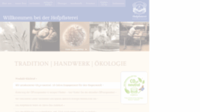 What Hofpfisterei.de website looked like in 2023 (1 year ago)