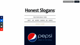 What Honestslogans.com website looked like in 2023 (1 year ago)
