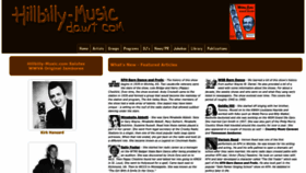 What Hillbilly-music.com website looked like in 2023 (1 year ago)