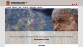 What Holyseemission.org website looked like in 2023 (1 year ago)