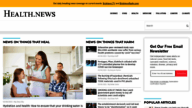 What Health.news website looked like in 2023 (2 years ago)