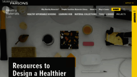 What Healthymaterialslab.org website looked like in 2023 (1 year ago)