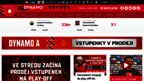 What Hcdynamo.cz website looked like in 2023 (1 year ago)