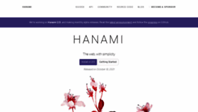 What Hanamirb.org website looked like in 2023 (1 year ago)