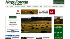 What Hayandforage.com website looked like in 2023 (2 years ago)
