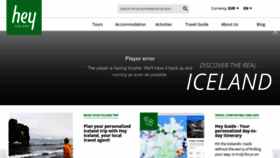 What Heyiceland.is website looked like in 2023 (1 year ago)