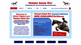 What Horsesinsideout.com website looked like in 2023 (1 year ago)