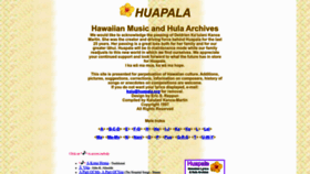 What Huapala.org website looked like in 2023 (1 year ago)