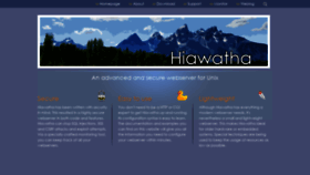 What Hiawatha-webserver.org website looked like in 2023 (1 year ago)