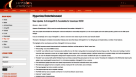 What Hyperion-entertainment.com website looked like in 2023 (1 year ago)
