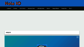 What Hole-io.online website looked like in 2023 (1 year ago)
