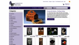What Handmadeartists.com website looked like in 2023 (1 year ago)