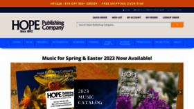What Hopepublishing.com website looked like in 2023 (1 year ago)