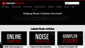What Hiphopmakers.com website looked like in 2023 (1 year ago)