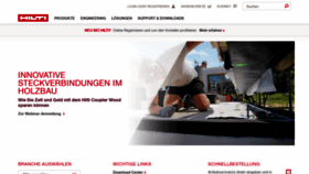 What Hilti.at website looked like in 2023 (3 years ago)