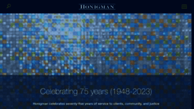 What Honigman.com website looked like in 2023 (1 year ago)
