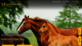 What Hannoveraner.com website looked like in 2023 (2 years ago)