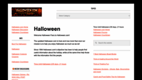 What Halloween.com website looked like in 2023 (1 year ago)
