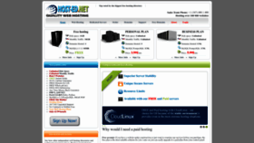 What Host-ed.net website looked like in 2023 (1 year ago)