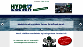What Hydroingenieure.at website looked like in 2023 (1 year ago)
