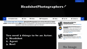 What Headshotphotographers.com website looked like in 2023 (1 year ago)