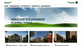 What Heimbau.at website looked like in 2023 (1 year ago)