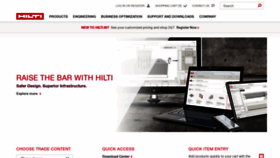 What Hilti.in website looked like in 2023 (1 year ago)
