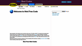 What Htmlfreecodes.com website looked like in 2023 (1 year ago)
