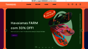What Havaianas.com.br website looked like in 2023 (1 year ago)