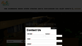 What Hotelkinggarden.com website looked like in 2023 (1 year ago)