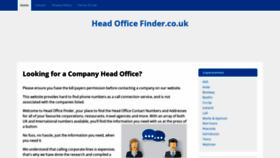 What Headofficefinder.co.uk website looked like in 2023 (1 year ago)