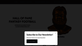 What Halloffamefantasyfootball.com website looked like in 2023 (1 year ago)
