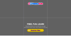 What Happykids.tv website looked like in 2023 (1 year ago)