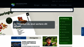What Hedensted.dk website looked like in 2023 (1 year ago)