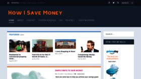 What Howisavemoney.net website looked like in 2023 (1 year ago)