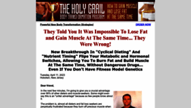 What Holygrailbodytransformation.com website looked like in 2023 (1 year ago)