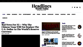 What Headlinesworldnews.com website looked like in 2023 (1 year ago)