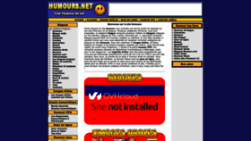 What Humours.net website looked like in 2023 (1 year ago)